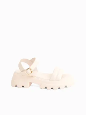 Almond Flatform Sandals