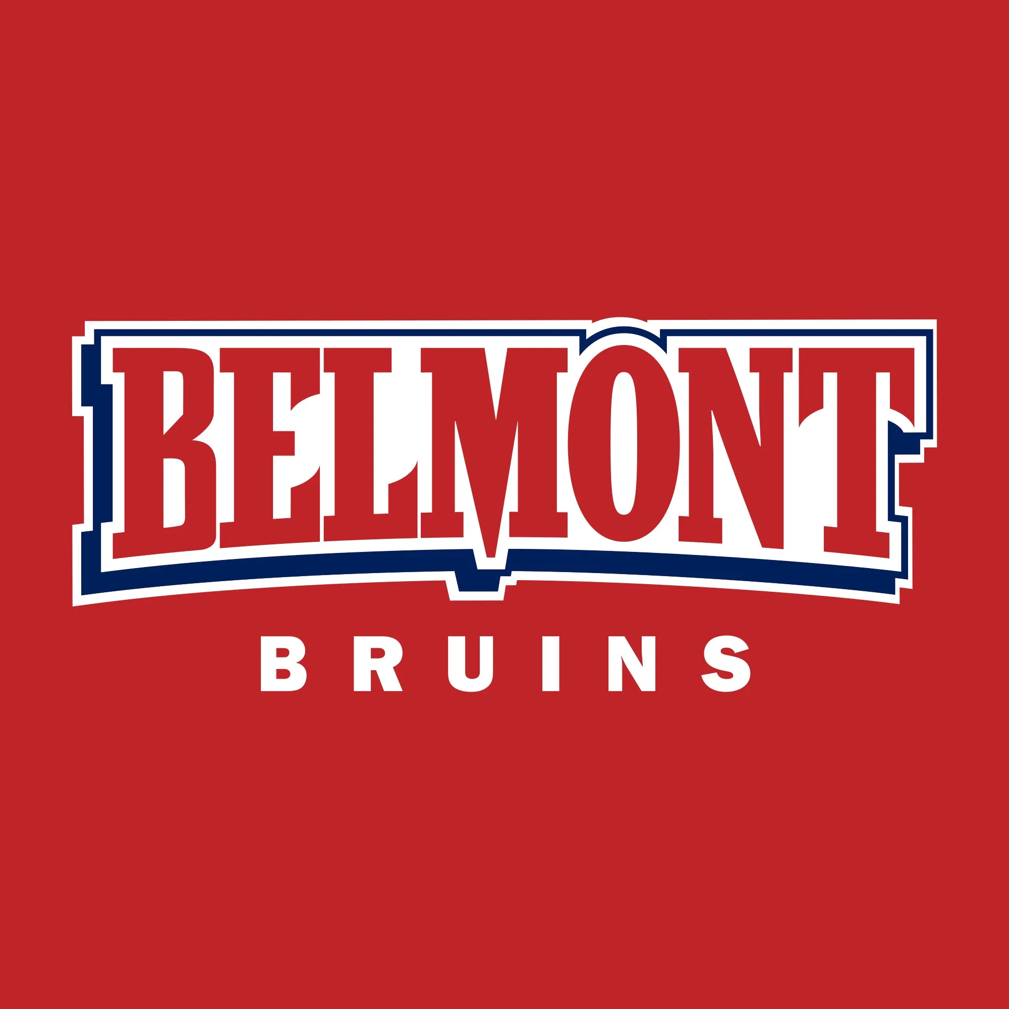 Belmont Front Back Print Hoodie - Red