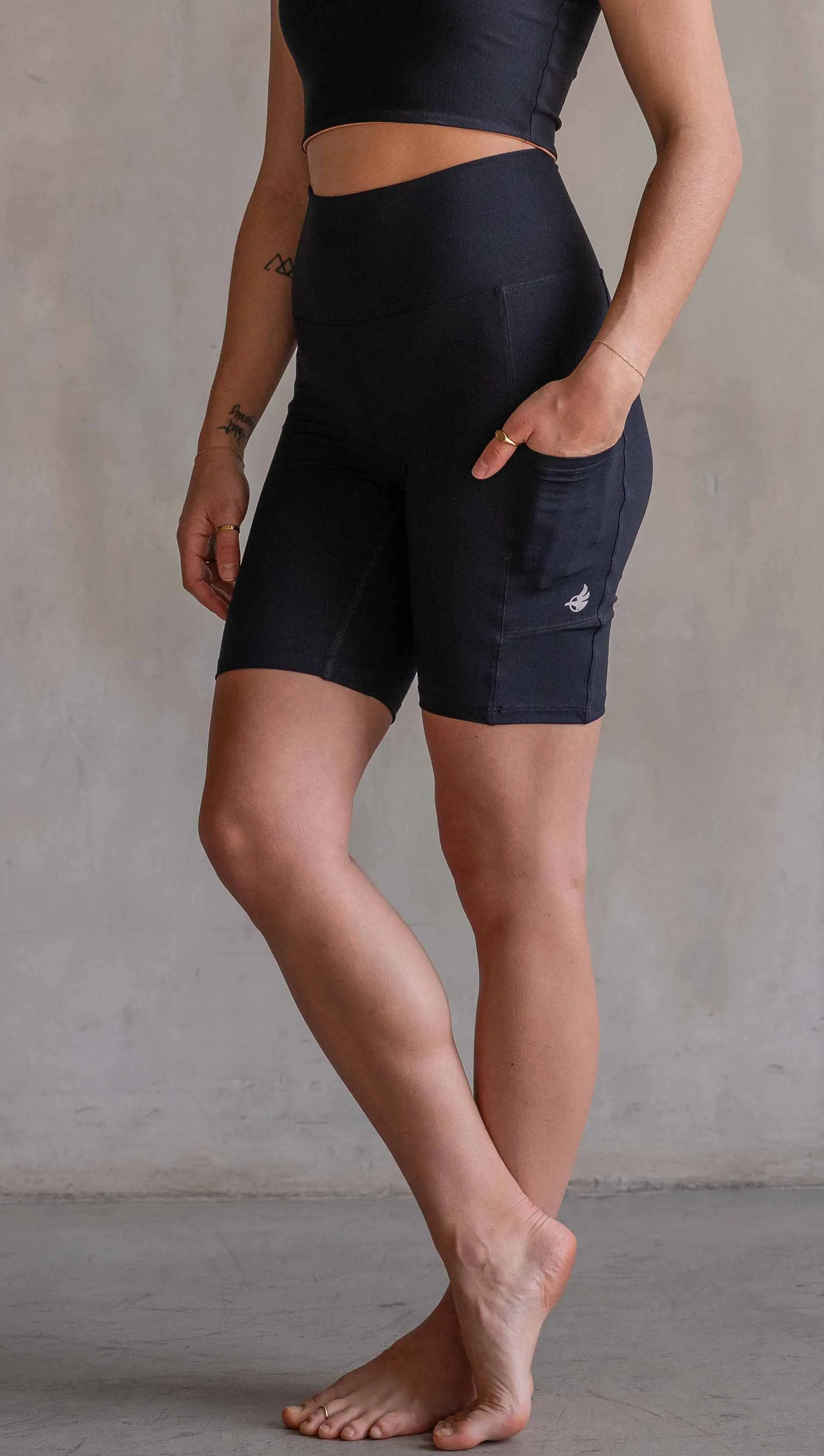 Black - EnviSoft Bicycle Length Shorts