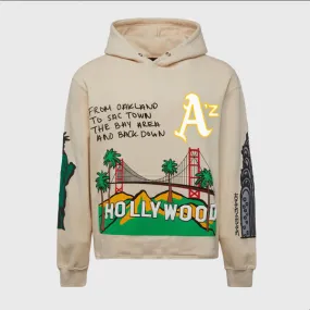 Cream-Colored Hoodie for Traveling from California to NYC