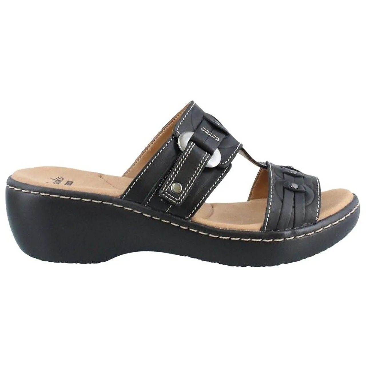 Clarks Women's Delana Macrae Black Sandal