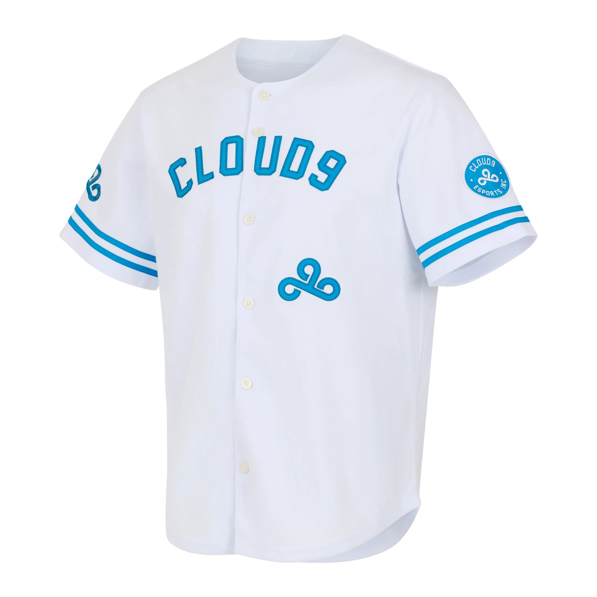 Cloud9 Core Collection Baseball Jersey. White.