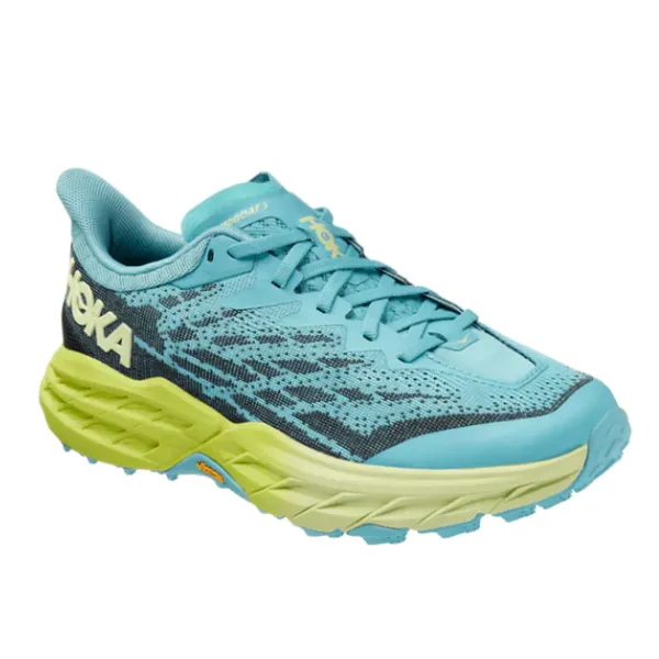 Coastal Shade/Green Glow HOKA Womens Speedgoat 5 - Enhanced for Performance