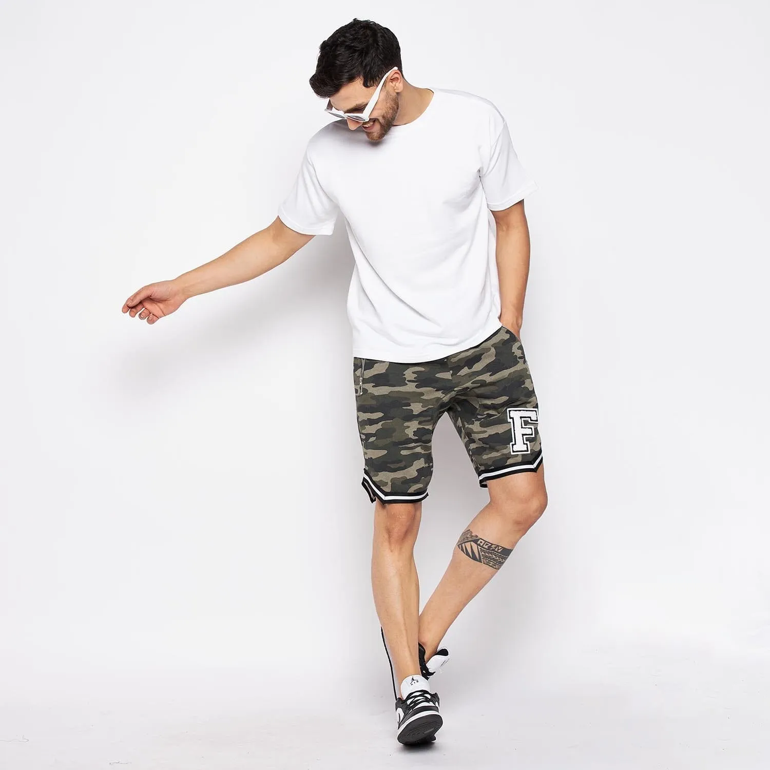 Military Camo Basketball Shorts