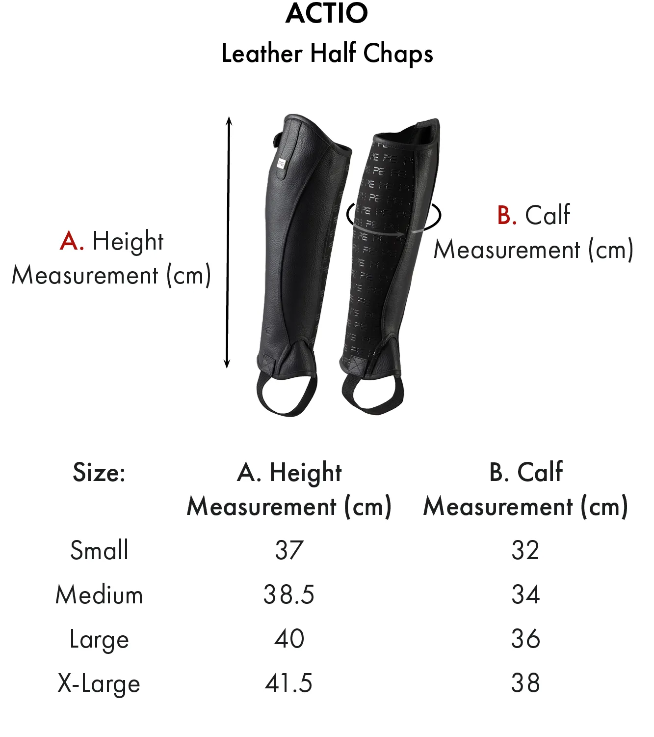 PEI Actio Leather Chaps - Black