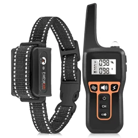 PPTekPro™ Remote Dog Shock Training Collar: 3280ft, Rechargeable, Waterproof LCD