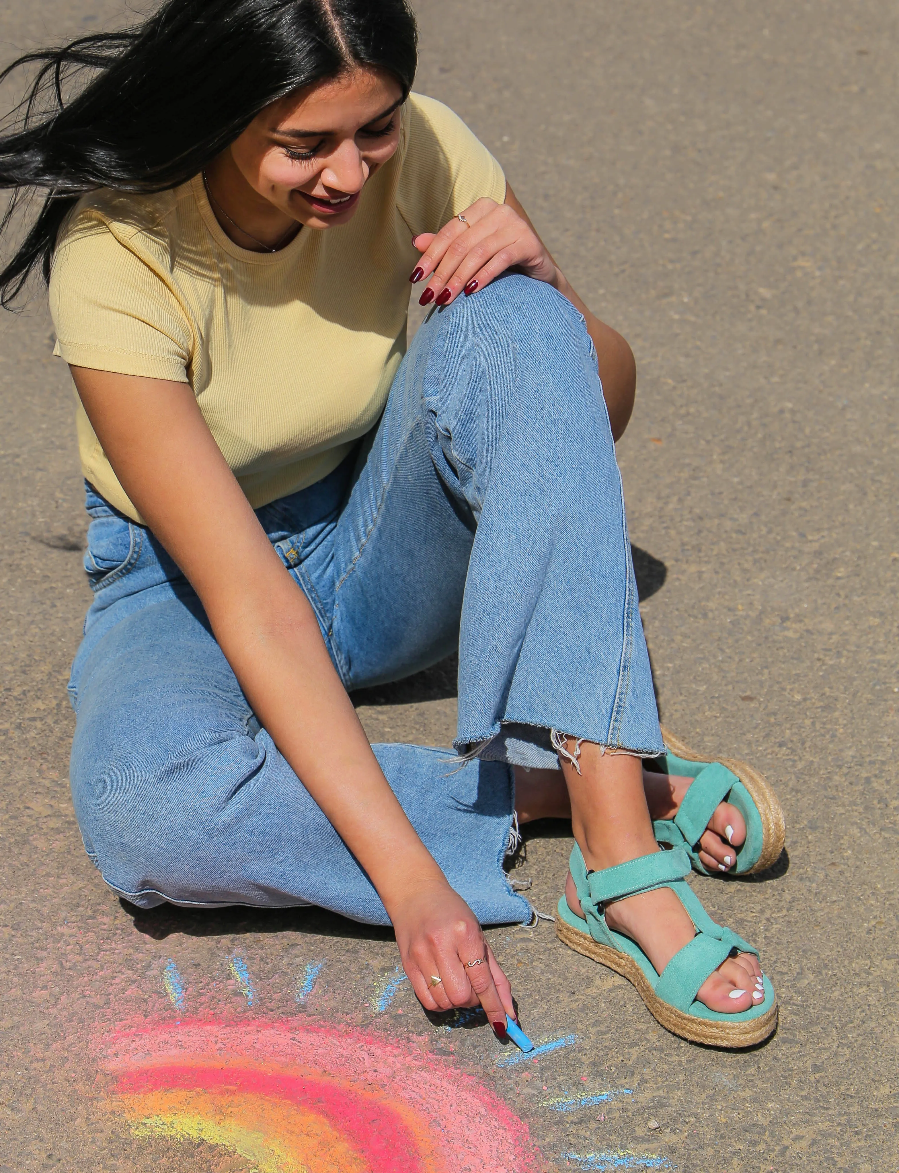 Suede Sandals Mint